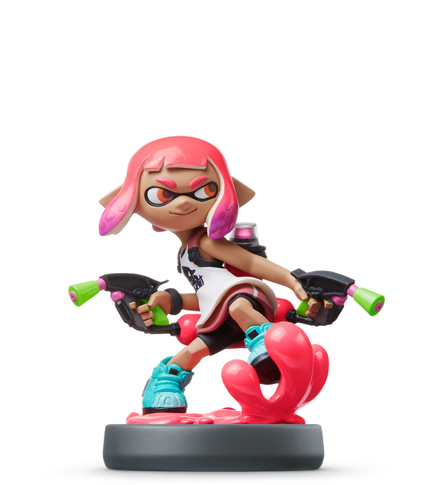 amiibo. Фигурка Инклинг-девочка. Неоново-розовая / Inkling Girl. Neon Pink (Splatoon Collection)  #1