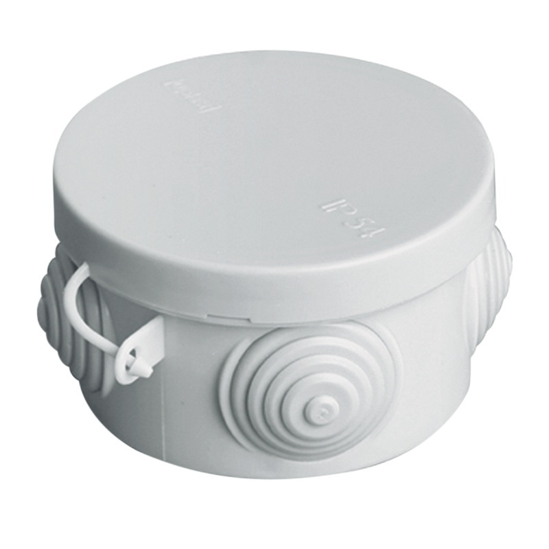 Коробка разветвительная о/у 4 ввода, d-85(80)мм h-40мм, IP44 - купить ...