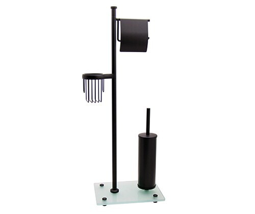Стойка для туалета комбинированная напольная WasserKRAFT Elbe K-1264BLACK черный матовый #1