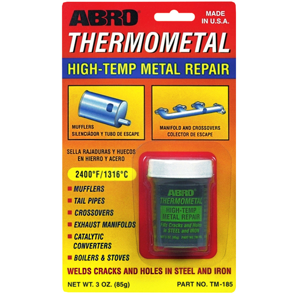 Холодная сварка ABRO Термометалл / Made in U.S.A. / Высокотемпературная сварка-клей 85 г. TM-185  #1