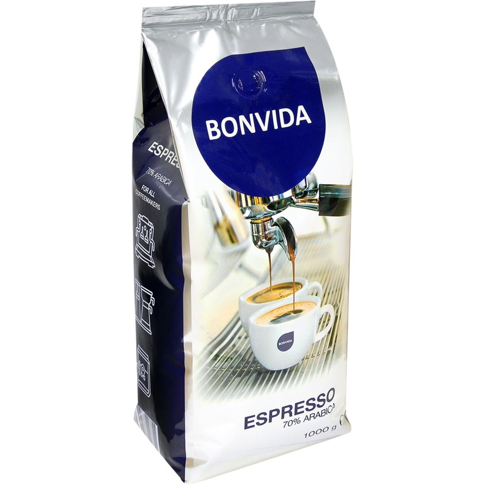 Кофе зерновой BONVIDA Espresso 1 кг Робуста 90% #1