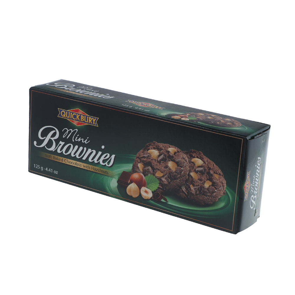 Печенье Quickbury Mini Brownies шоколад-орех 125 г #1