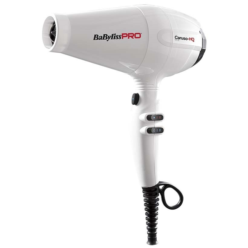 BaByliss PRO Фен для волос Caruso-HQ BAB6970 2400 Вт, скоростей 2, кол-во насадок 2, белый  #1