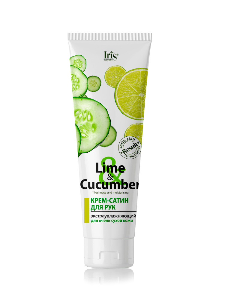 Iris cosmetic Крем-сатин для рук экстраувлажняющий для очень сухой кожи Lime & Cucumber, 100мл  #1