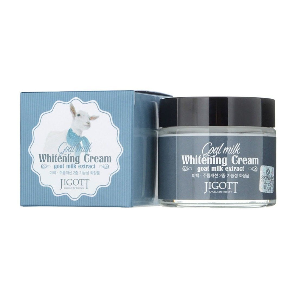 Jigott Крем для лица с экстрактом козьего молока / Goat Milk Whitening ...