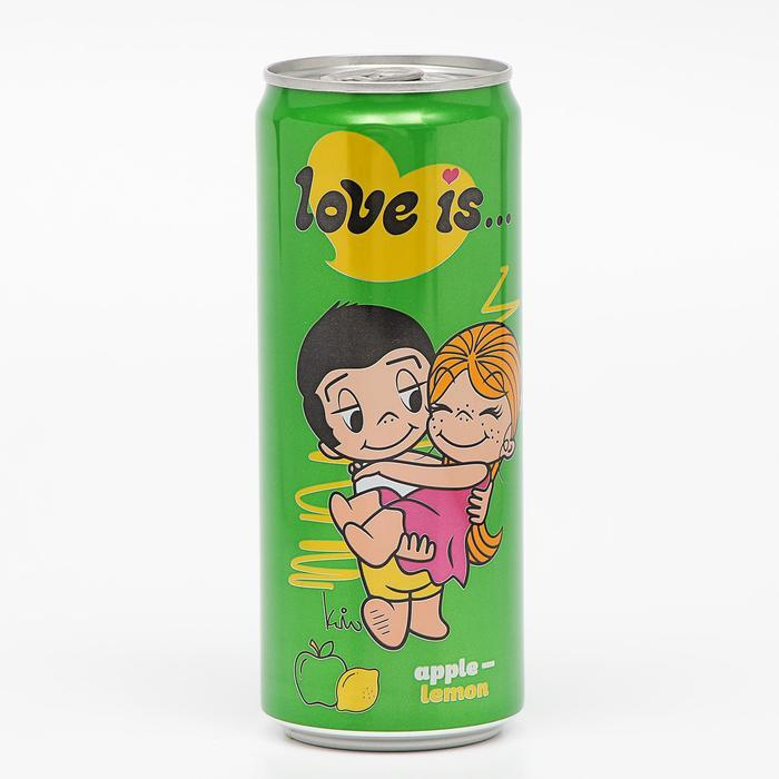Вода газированная Love is, с яблоком и лимоном, 330 мл - купить с ...