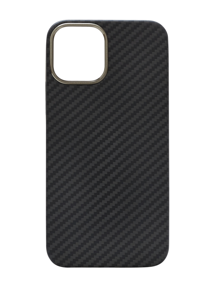 Кевларовый чехол с ободком для камеры DiXiS Carbon Case для iPhone 13 ...