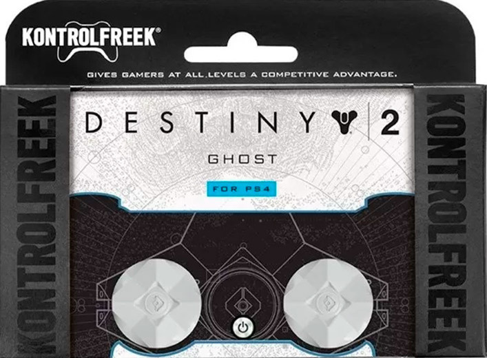 Низкие накладки на стики KontrolFreek Destiny 2 Ghost для геймпада DualShock PS4 (белый) #1