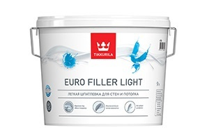 Tikkurila Euro Filler Light / Тикурила Евро Филлер Лайт Kta 9 Л Шпаклевка Легкая "Тиккурила"  #1