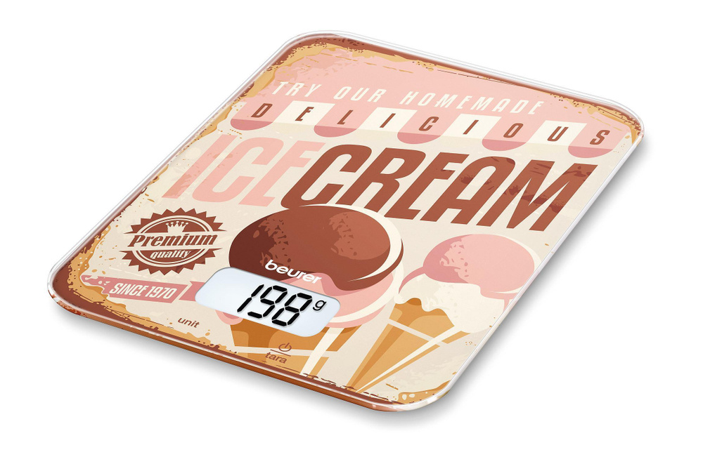 Весы кухонные электронные Beurer KS19 Ice Cream макс.вес:5кг рисунок  #1