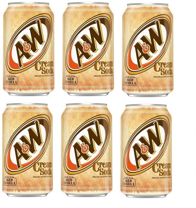Газированный напиток A&W Cream Soda / Лимонад АиВ со вкусом крем сода 355 мл 6 шт (США)  #1