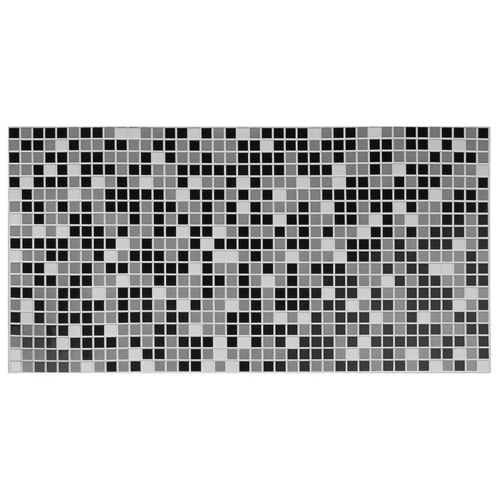 Панель ПВХ Мозаика чёрная 955*480 мм #1