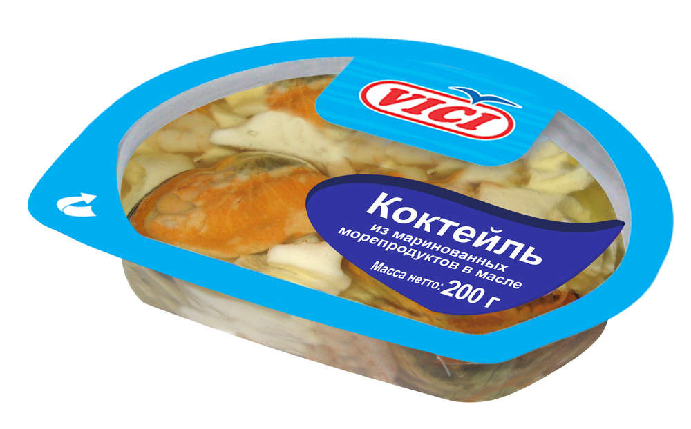 Коктейль из морепродуктов в масле VICI, 200 г #1