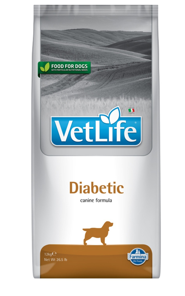 Корм сухой Farmina Vet Life Dog Diabetic с курицей диетический для ...