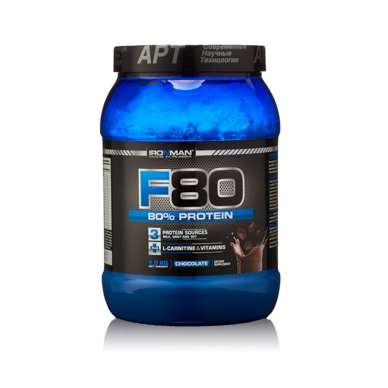 IRONMAN Протеин F-80 (Шоколад) 1000 г - купить с доставкой по выгодным ...