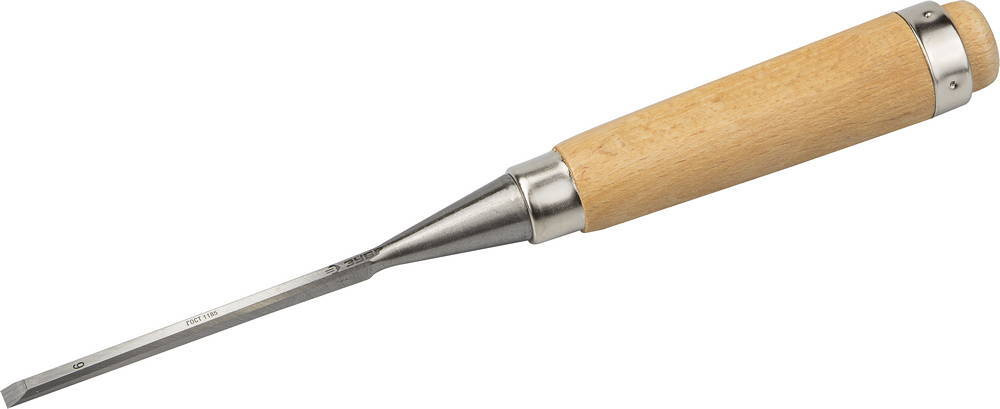 Зубр Классик стамеска-долото с деревянной рукояткой, 6мм  #1