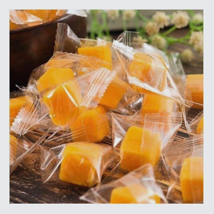 Манго кубики 1000гр.,Жевательные конфеты со вкусом манго 1кг. - купить ...