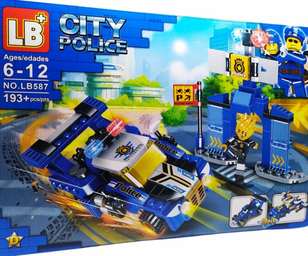 Конструктор LB+/ Конструктор Полиция Сити Полицейская Машина ...