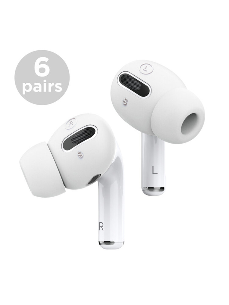 Накладки на наушники Elago для AirPods Pro EarBuds Cover +6 Tips White #1