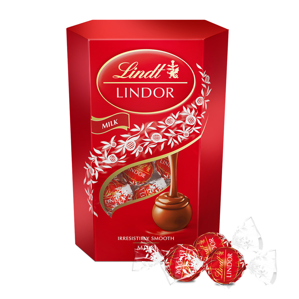 Конфеты в коробке Lindt Lindor, из молочного шоколада с тающей начинкой, 200 г  #1