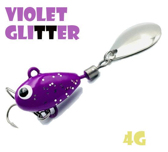 Тейл-Спиннер Uf-Studio Hurricane 4g #Violet Glitter #1