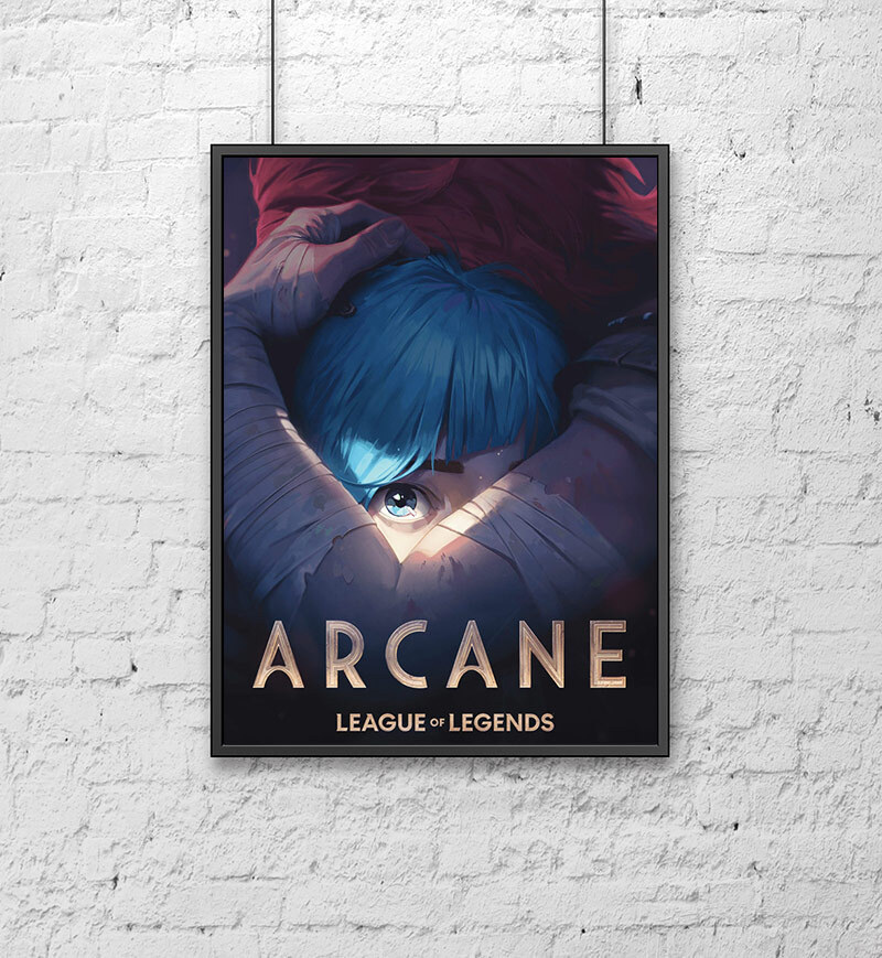 Постер для интерьера на стену (30х40 см). Мультсериал Аркейн (Arcane) League of Legends - Cестры  #1