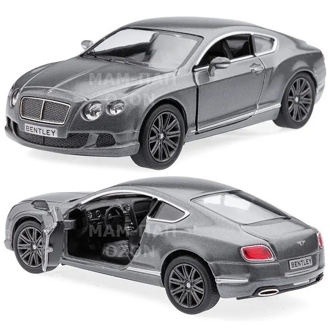 Машинка металлическая Kinsmart 1:38 2012 Bentley Continental GT 5369DKT инерционная, двери открываются #1