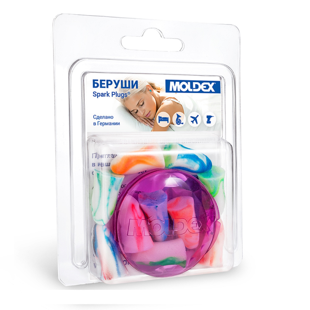 Беруши для сна многоразовые из полиуретана Moldex PocketPaK Spark Plugs ...