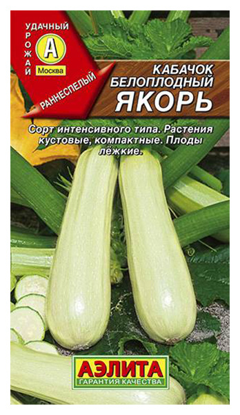 Семена Кабачок белоплодный Якорь (2г) - Аэлита #1