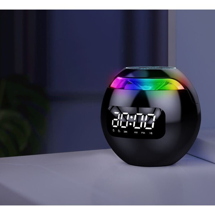 Часы - будильник электронные настольные: колонка, bluetooth, tf-карта ...