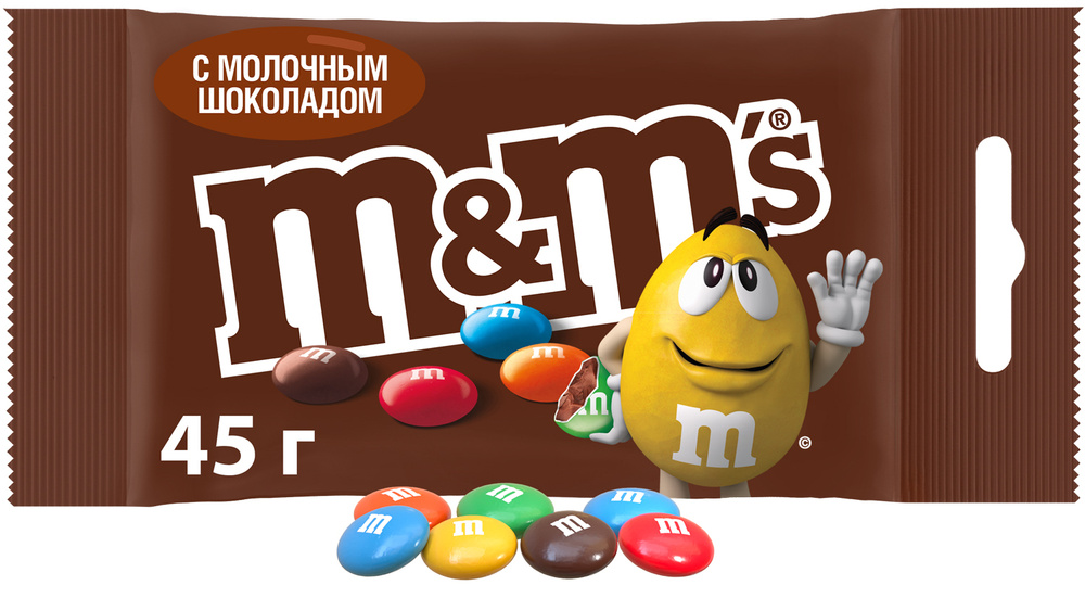 Драже M&M’s с молочным шоколадом, 45 г #1