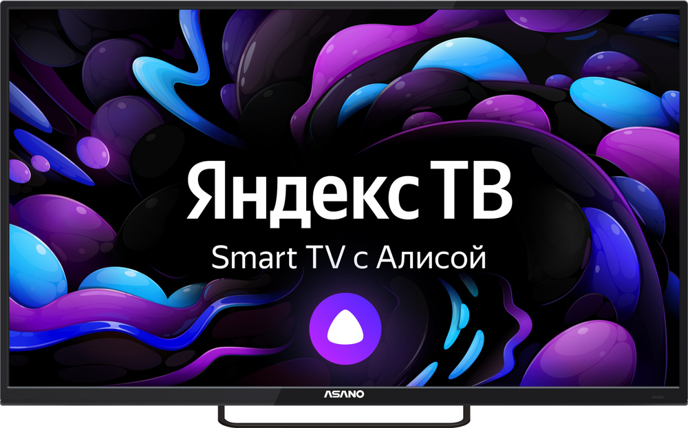 Телевизор Asano с Алисой 40LF8120T Яндекс.ТВ; HDMI х 2, USB х 2, VGA (D-Sub) 40" Full HD, черный  #1