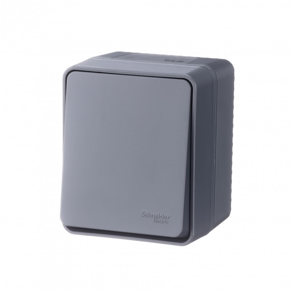 Выключатель 1 ОП IP54 10АХ SE AtlasDesign Profi54 антрацит #1