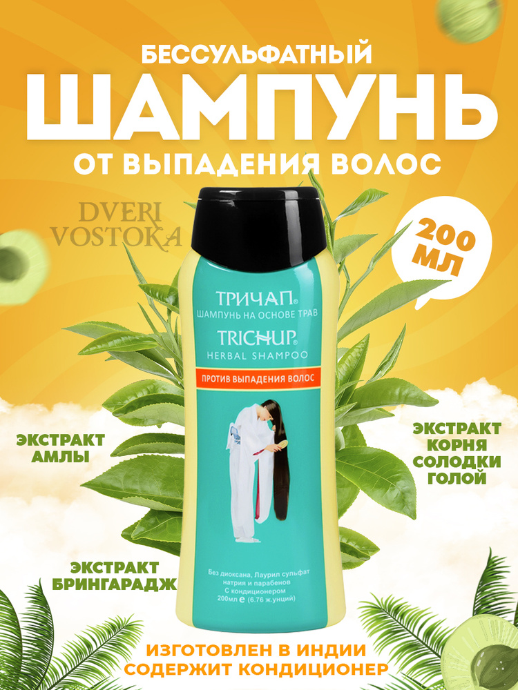 Бессульфатный шампунь от выпадения волос Trichup 200 мл - купить с ...
