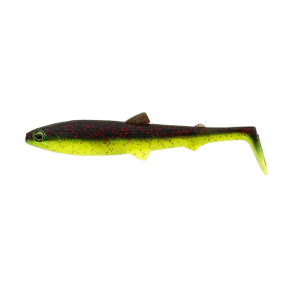 Приманка Westin BullTeez ShadTail 9.5 cm 7g цвет Black/Chartreuse #1