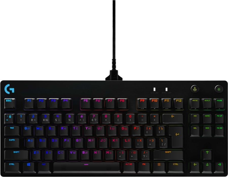 Logitech G Клавиатура проводная Gaming Pro 920-009393, Русская раскладка, черный  #1