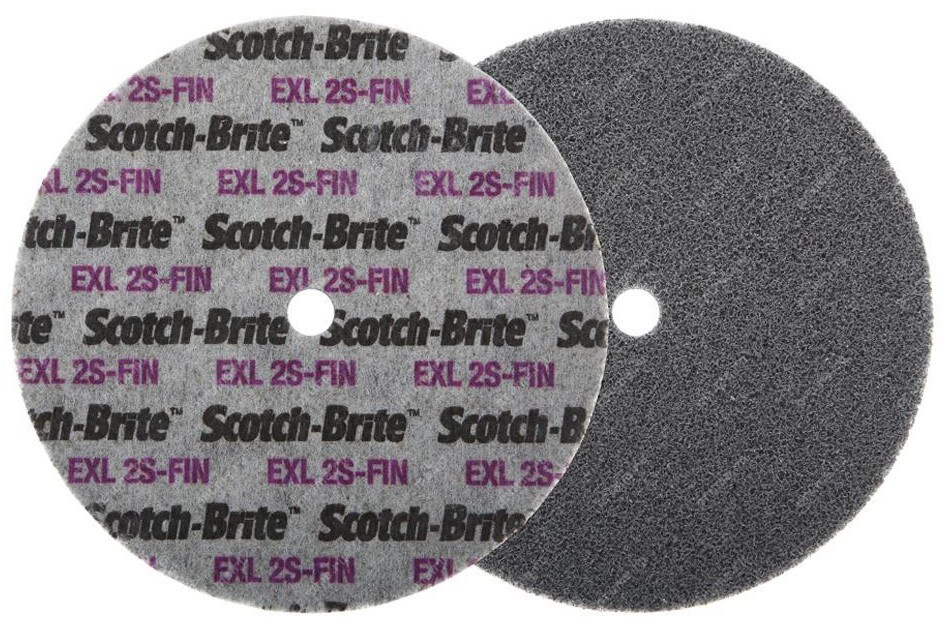 Шлифовальный прессованный круг 3M Scotch-Brite ( 3М Скотч брайт ) XL-UW EXL 2S-FIN арт. 13741 / 150 х #1