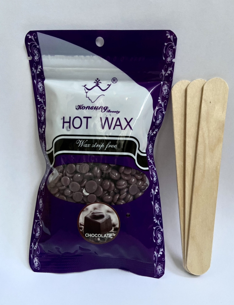Горячий воск для депиляции в гранулах Темный шоколад Choco Wax Dark Chocolate 1000г