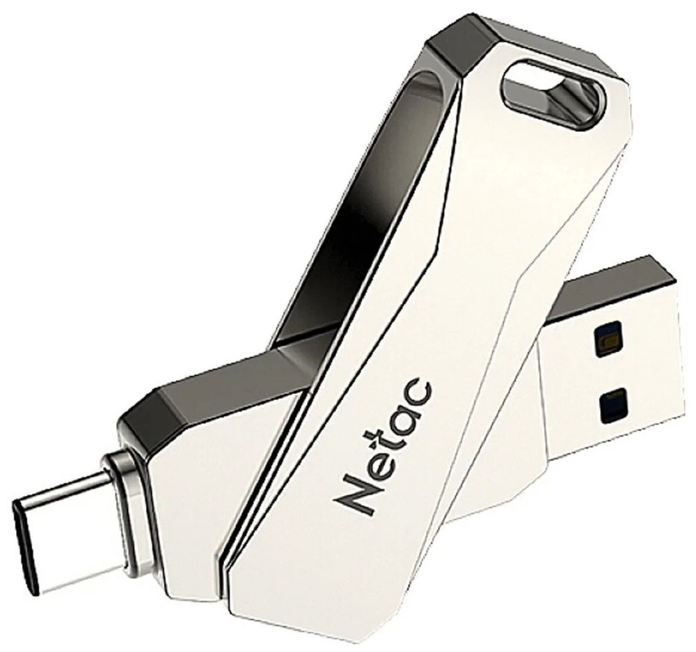 USB Flash накопитель 32Gb Netac U782C Silver USB Flash, 32 Гб, USB 3.0/USB 3.1 Type C #1