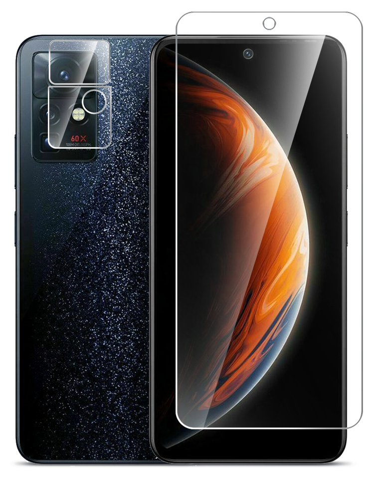 Защитное стекло на Infinix Zero X Pro (Инфиникс Икс Зеро Про) гибридное ...