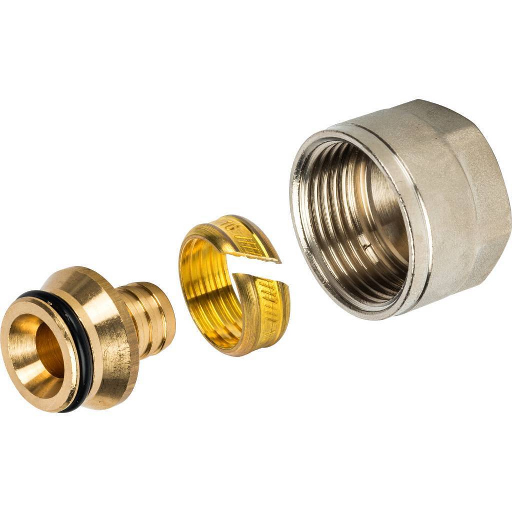 Фитинг компрессионный STOUT SFC-0020-001622 для труб PEX 16х2,2х3/4 #1