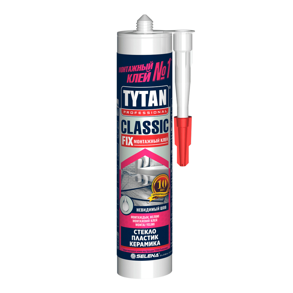 Монтажный клей для полиуретановых и дюрополимерных плинтусов Титан Tytan Professional Classic Fix, 310 #1
