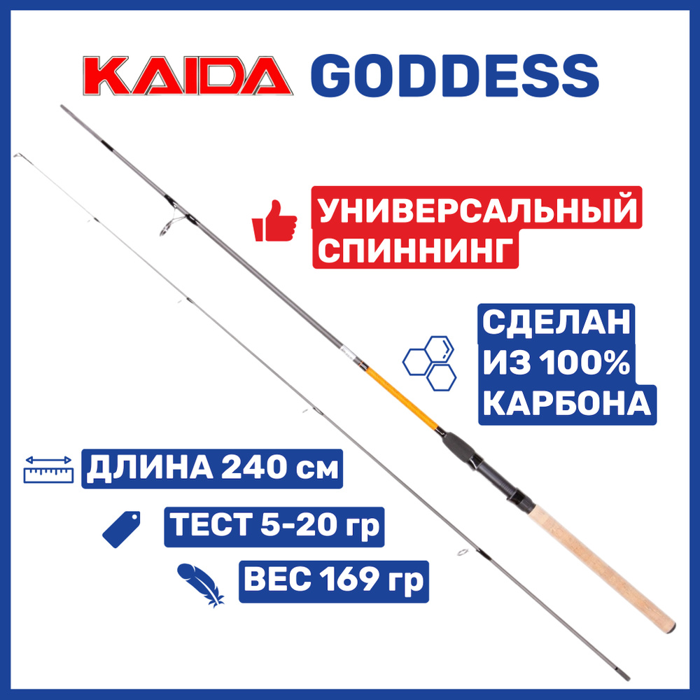 Спиннинг Kaida GODDESS 2.40м  5-20гр #1