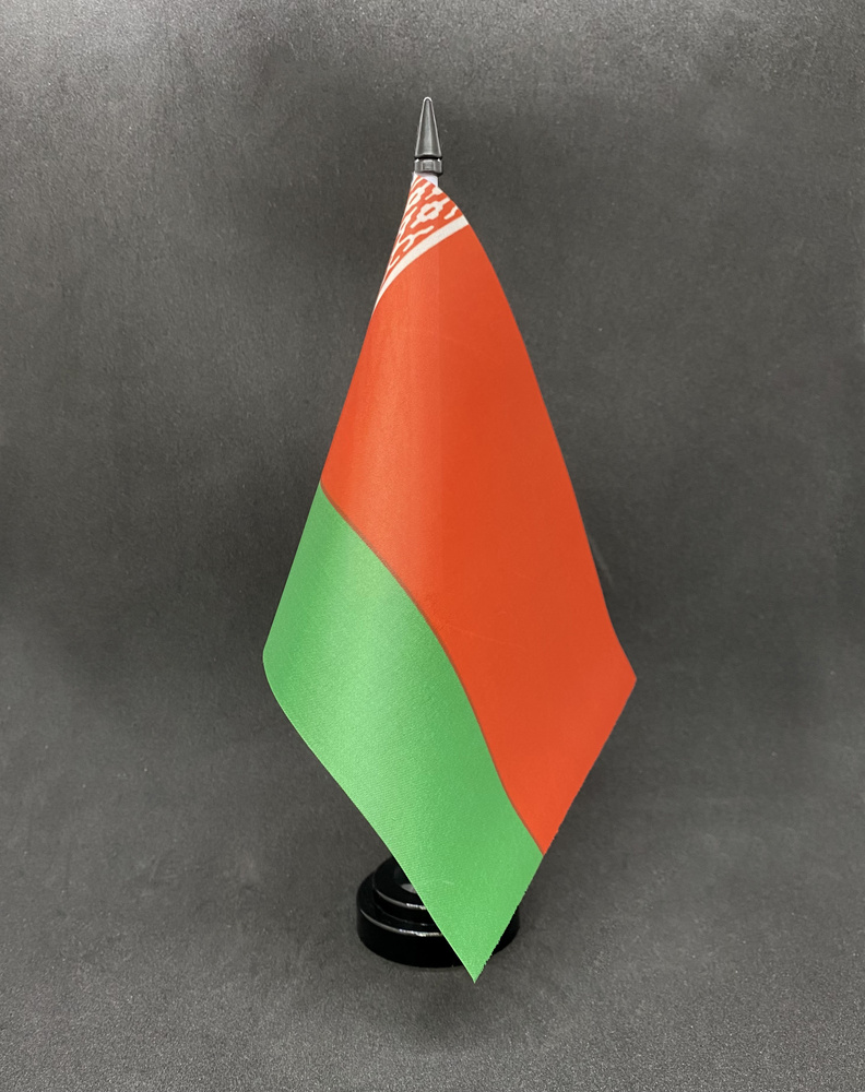 Беларусь. Настольный флаг на подставке, 30 см #1