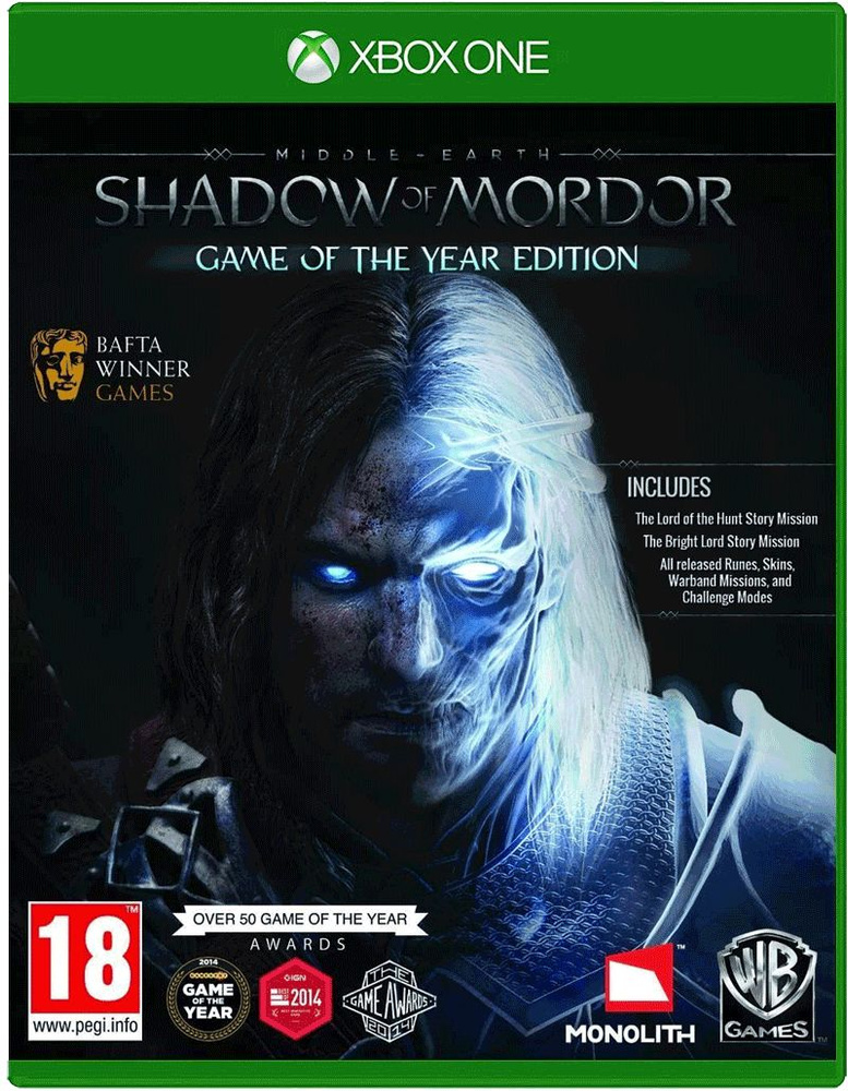 Игра Middle Earth: Shadow Of Mordor Game of the Year Edition Средиземье: Тени Мордора (Xbox One, Xbox #1