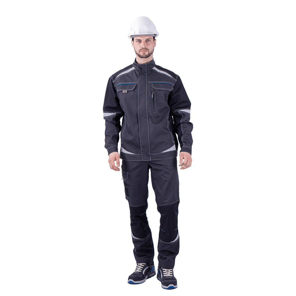 Куртка рабочая ГК Спецобъединение Турбо Safety (Кур 1604/104/170) 52-54 (L-XL) рост 170-176 см темно-серая #1