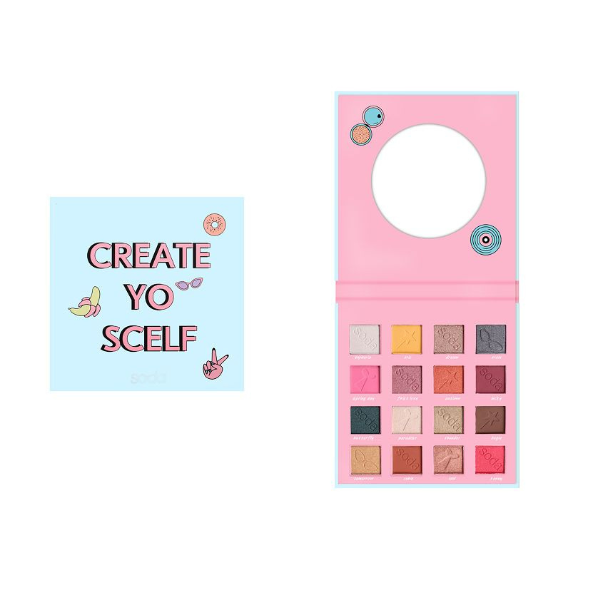 SODA EYESHADOW PALETTE #makeitslay Тени для век CREATE YO'SCELF №003 #1