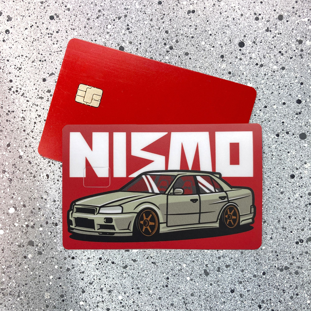 Наклейка на банковскую карту, NISMO Nissan Skyline R34