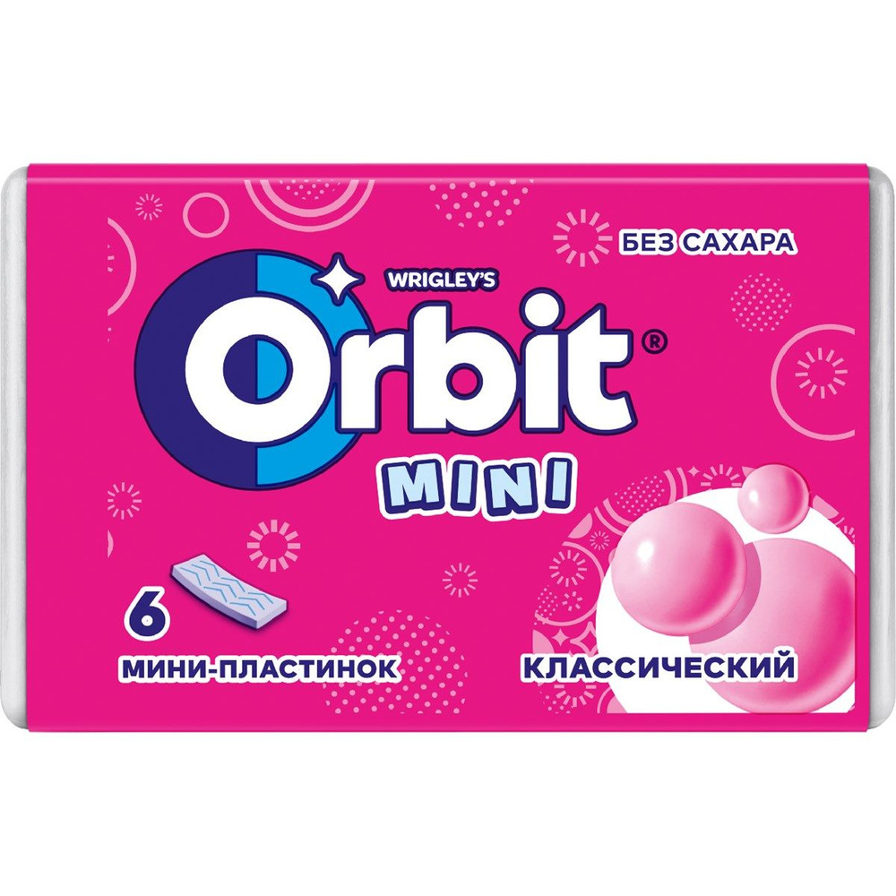 Жевательная резинка Orbit детский с ароматом фруктов, без сахара, 10.2г ...