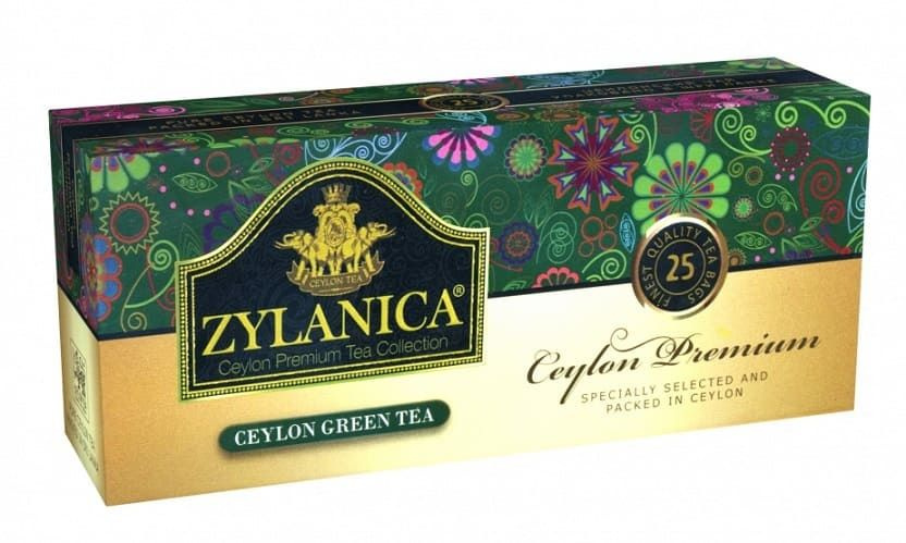 Чай "Зиланика" Сeylon Premium Зеленый пакетированный 25 х2 г #1